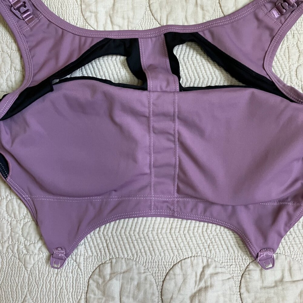 Love and Fit Athena Sports Nursing Bra, Sz. S in purple - Picture 6 of 8